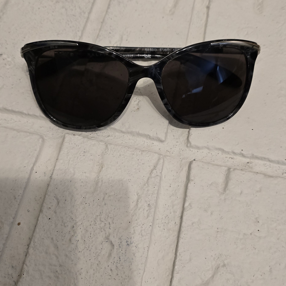 Ralph Lauren Stylish Black Gray Tortoise Prescription Sunglasses